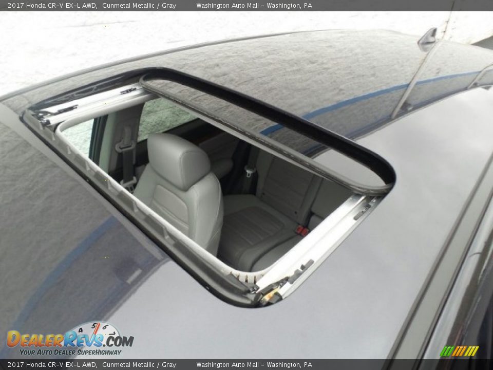 2017 Honda CR-V EX-L AWD Gunmetal Metallic / Gray Photo #33