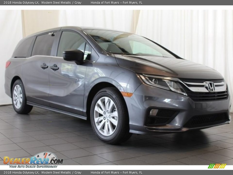 2018 Honda Odyssey LX Modern Steel Metallic / Gray Photo #2