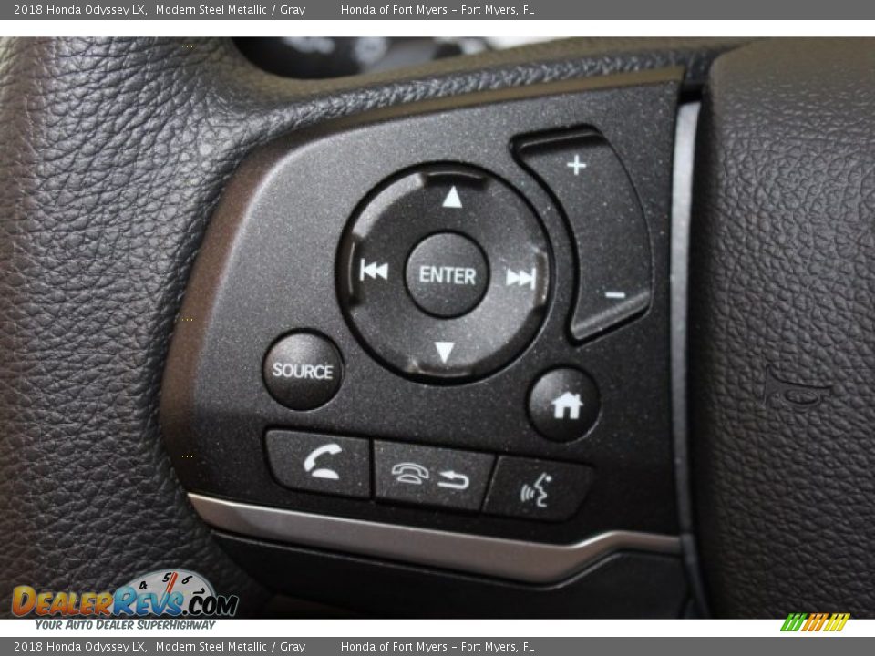 2018 Honda Odyssey LX Modern Steel Metallic / Gray Photo #13