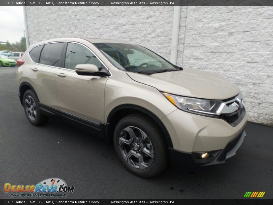 2017 Honda CR-V EX-L AWD Sandstorm Metallic / Ivory Photo #1