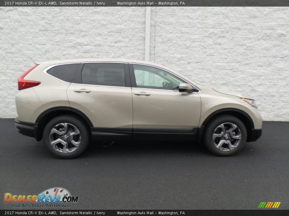 2017 Honda CR-V EX-L AWD Sandstorm Metallic / Ivory Photo #2