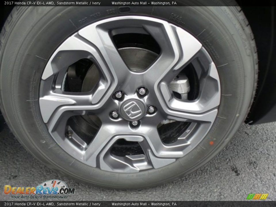 2017 Honda CR-V EX-L AWD Sandstorm Metallic / Ivory Photo #4