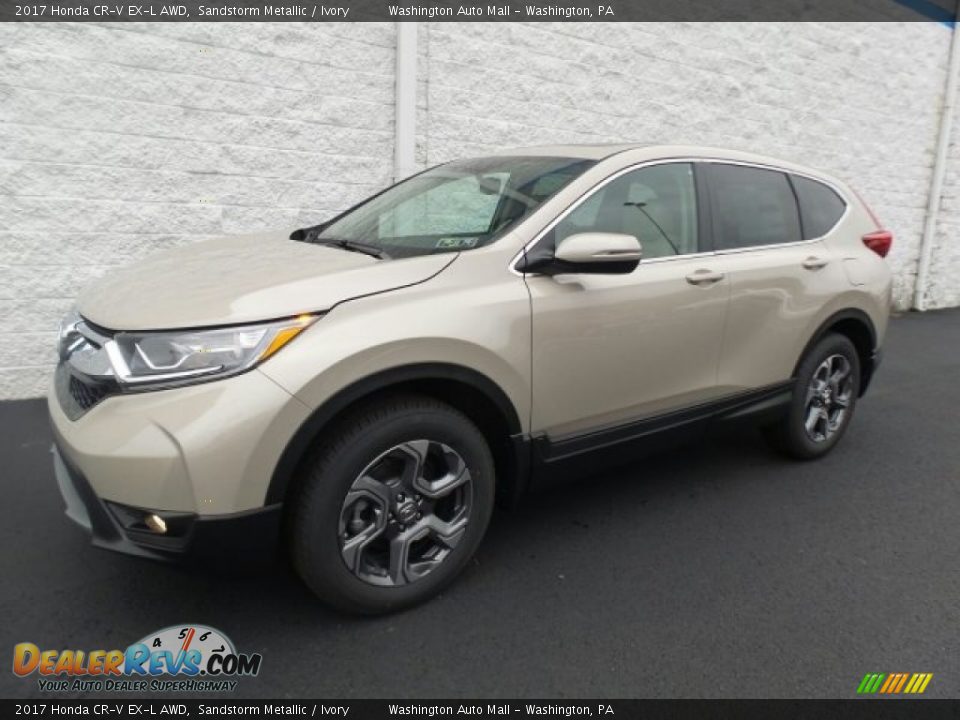 2017 Honda CR-V EX-L AWD Sandstorm Metallic / Ivory Photo #5