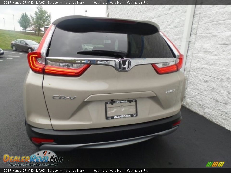 2017 Honda CR-V EX-L AWD Sandstorm Metallic / Ivory Photo #7