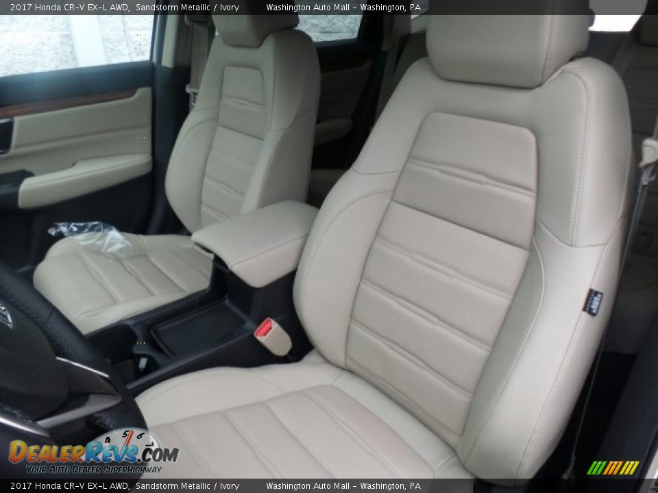 2017 Honda CR-V EX-L AWD Sandstorm Metallic / Ivory Photo #9