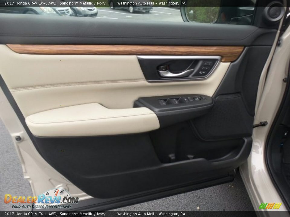 2017 Honda CR-V EX-L AWD Sandstorm Metallic / Ivory Photo #12