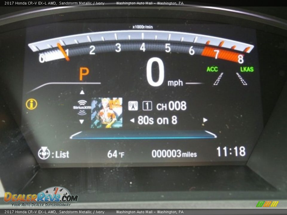 2017 Honda CR-V EX-L AWD Sandstorm Metallic / Ivory Photo #18