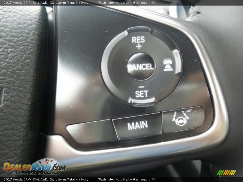 2017 Honda CR-V EX-L AWD Sandstorm Metallic / Ivory Photo #21