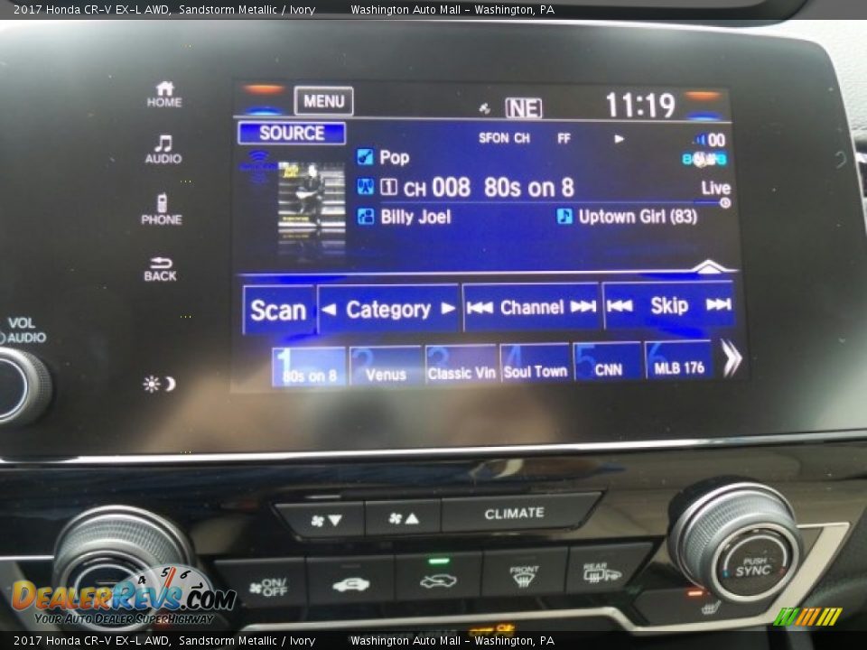 2017 Honda CR-V EX-L AWD Sandstorm Metallic / Ivory Photo #23