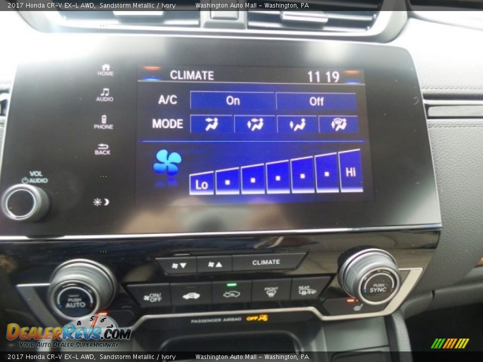 2017 Honda CR-V EX-L AWD Sandstorm Metallic / Ivory Photo #27