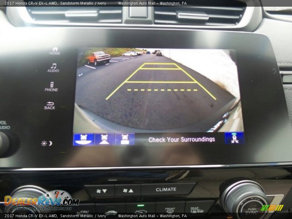 2017 Honda CR-V EX-L AWD Sandstorm Metallic / Ivory Photo #30