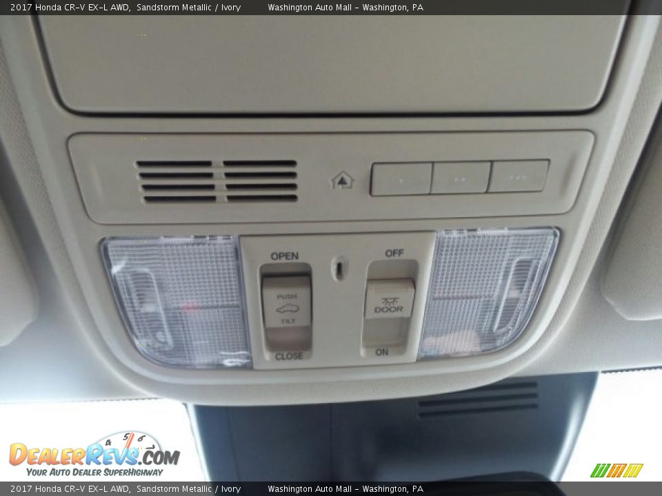 2017 Honda CR-V EX-L AWD Sandstorm Metallic / Ivory Photo #31