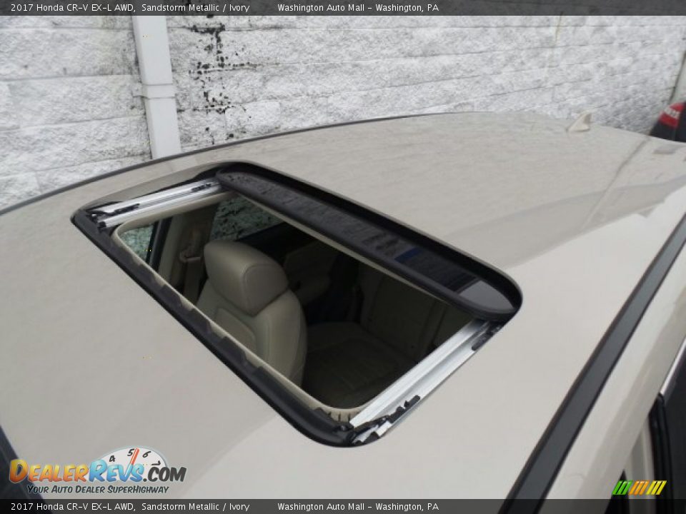 2017 Honda CR-V EX-L AWD Sandstorm Metallic / Ivory Photo #32