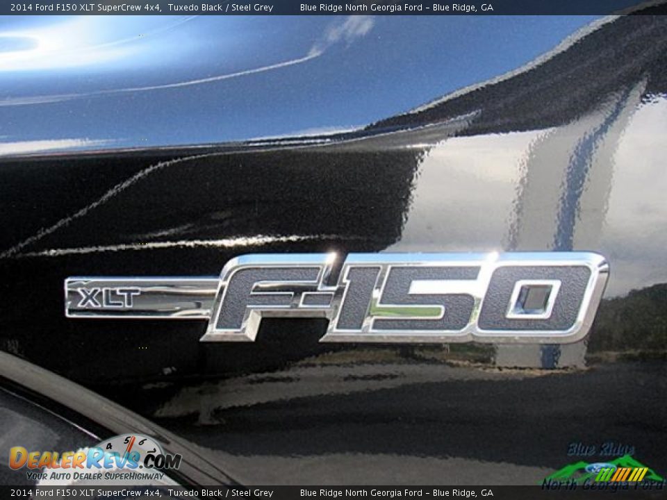 2014 Ford F150 XLT SuperCrew 4x4 Tuxedo Black / Steel Grey Photo #32