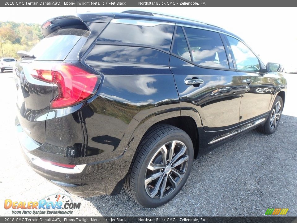 2018 GMC Terrain Denali AWD Ebony Twilight Metallic / ­Jet Black Photo #5