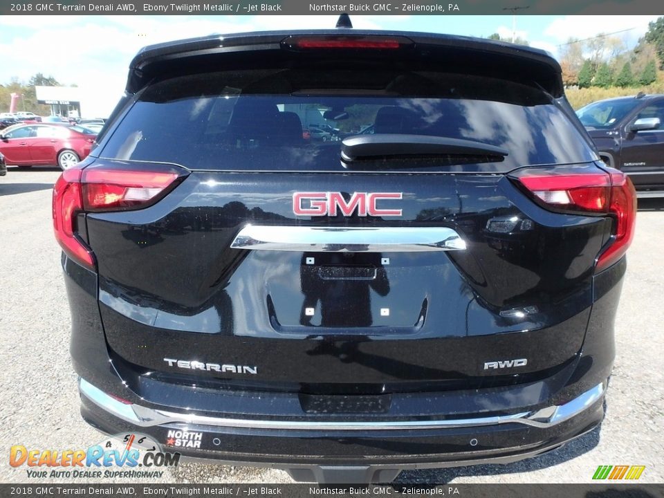 2018 GMC Terrain Denali AWD Ebony Twilight Metallic / ­Jet Black Photo #6