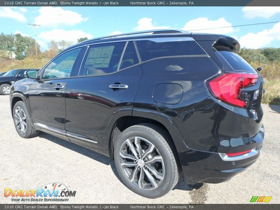 2018 GMC Terrain Denali AWD Ebony Twilight Metallic / ­Jet Black Photo #7