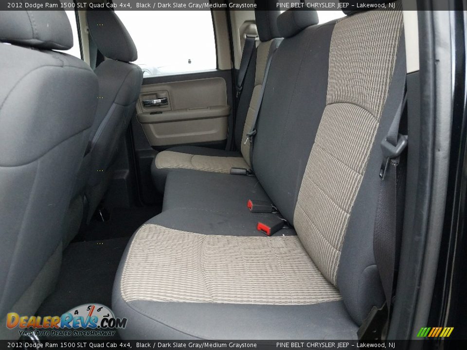 2012 Dodge Ram 1500 SLT Quad Cab 4x4 Black / Dark Slate Gray/Medium Graystone Photo #3
