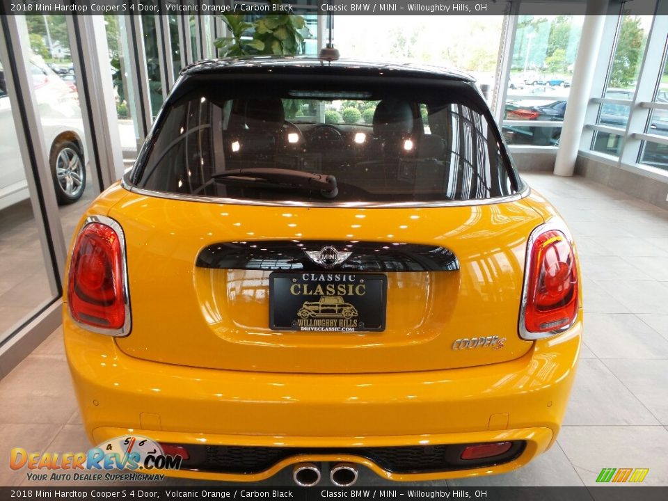 2018 Mini Hardtop Cooper S 4 Door Volcanic Orange / Carbon Black Photo #3
