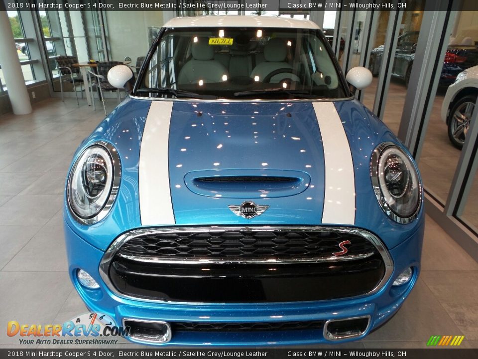 2018 Mini Hardtop Cooper S 4 Door Electric Blue Metallic / Satellite Grey/Lounge Leather Photo #2