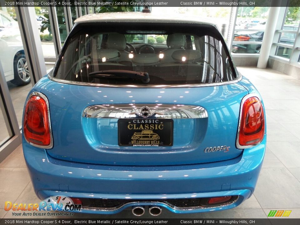 2018 Mini Hardtop Cooper S 4 Door Electric Blue Metallic / Satellite Grey/Lounge Leather Photo #3