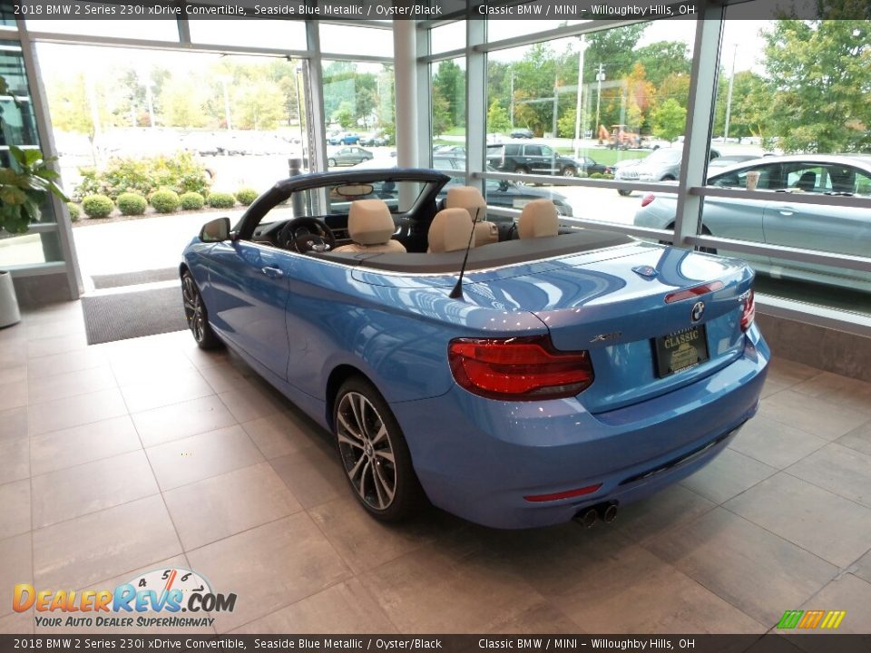 2018 BMW 2 Series 230i xDrive Convertible Seaside Blue Metallic / Oyster/Black Photo #2
