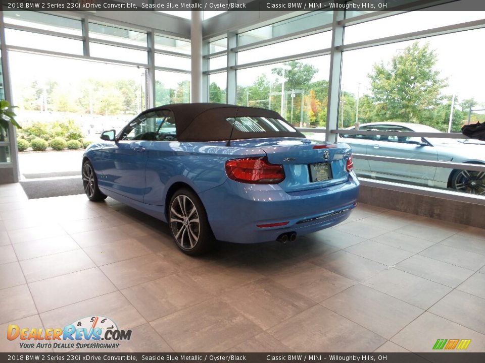 2018 BMW 2 Series 230i xDrive Convertible Seaside Blue Metallic / Oyster/Black Photo #8