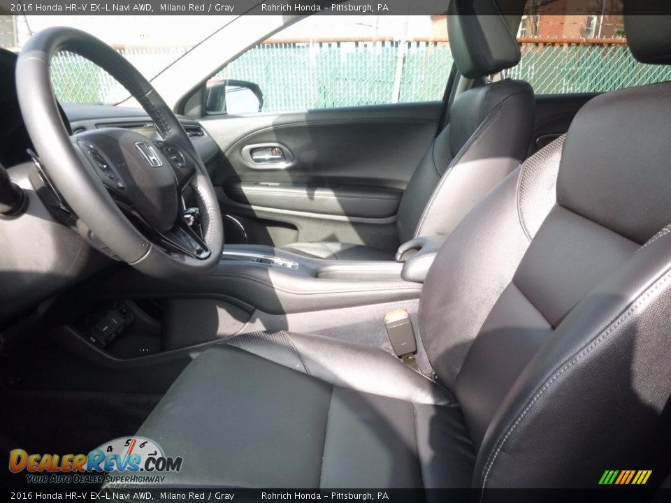 2016 Honda HR-V EX-L Navi AWD Milano Red / Gray Photo #6
