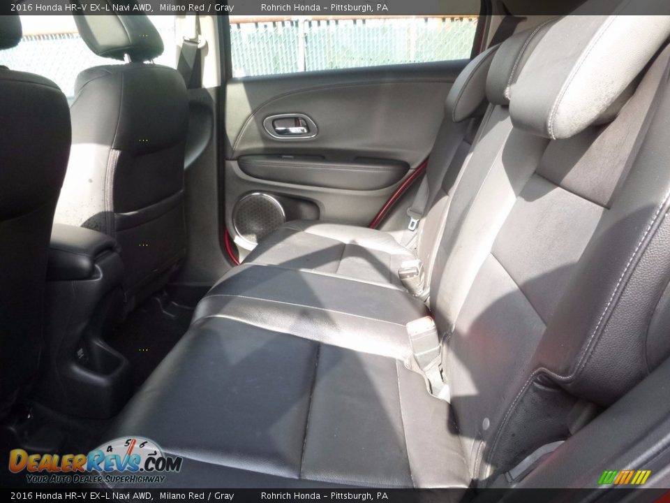 2016 Honda HR-V EX-L Navi AWD Milano Red / Gray Photo #7