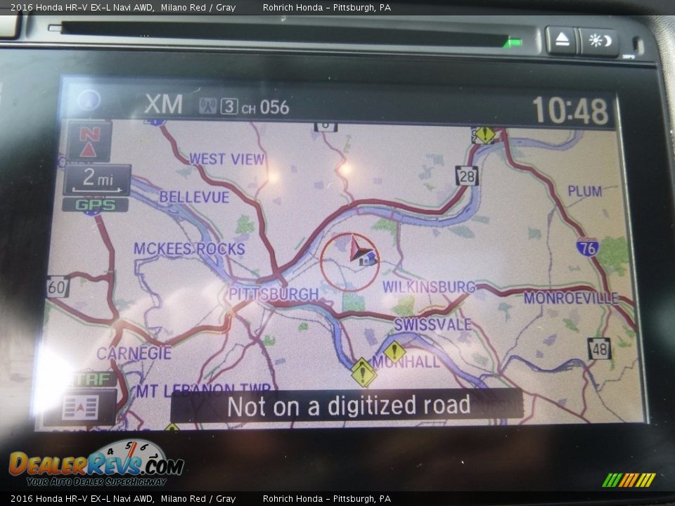 2016 Honda HR-V EX-L Navi AWD Milano Red / Gray Photo #9