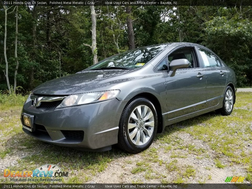 2011 Honda Civic EX Sedan Polished Metal Metallic / Gray Photo #1