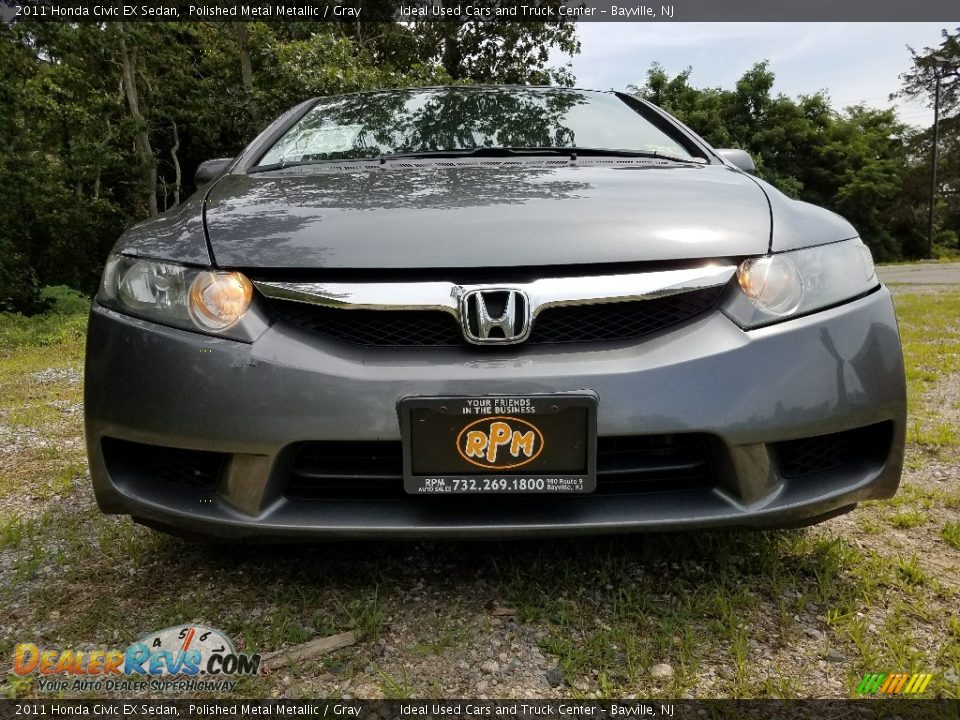 2011 Honda Civic EX Sedan Polished Metal Metallic / Gray Photo #2