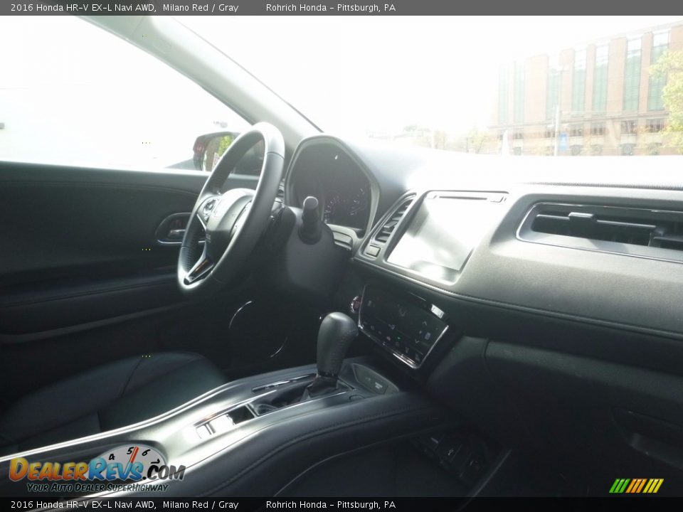 2016 Honda HR-V EX-L Navi AWD Milano Red / Gray Photo #13