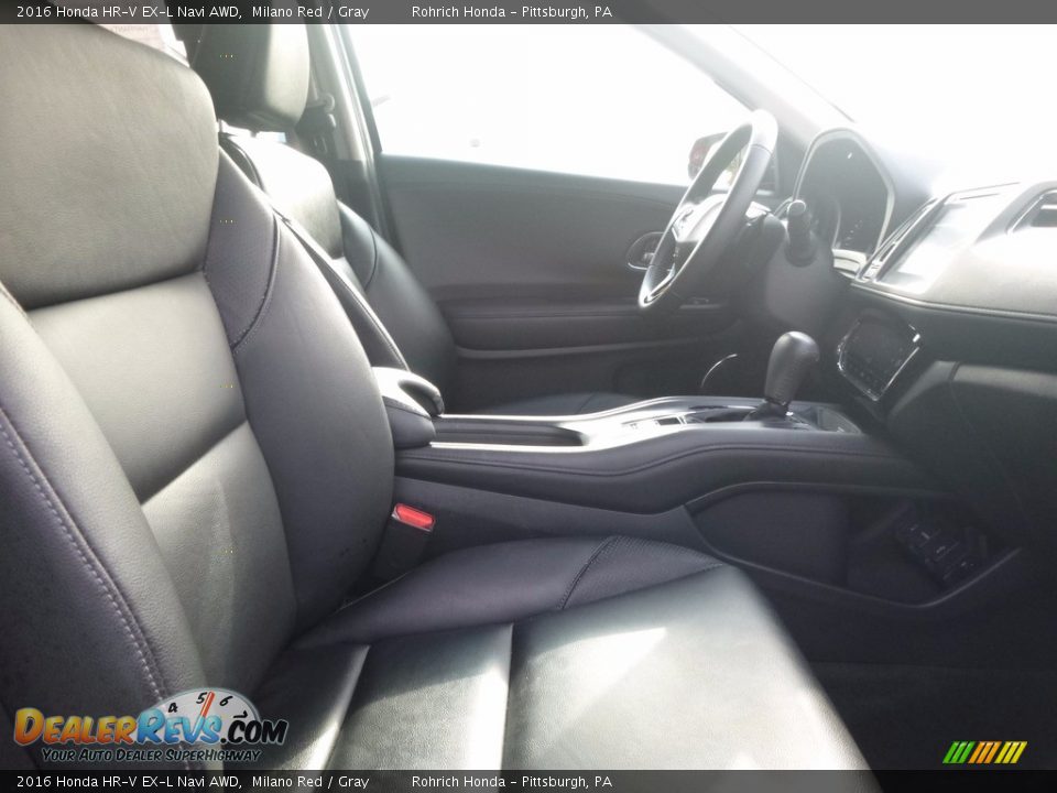 2016 Honda HR-V EX-L Navi AWD Milano Red / Gray Photo #14