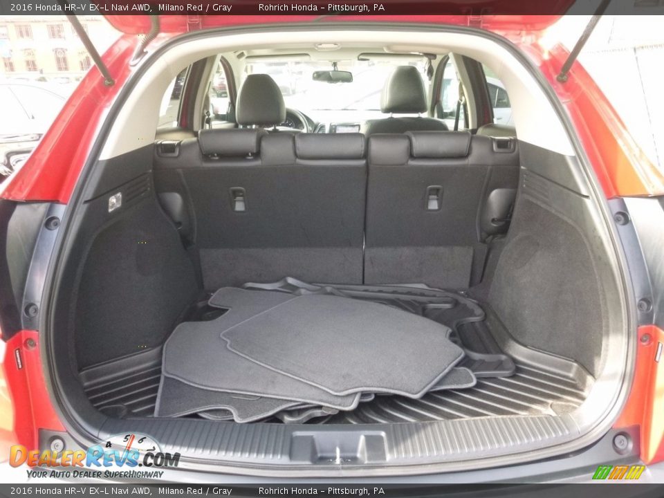 2016 Honda HR-V EX-L Navi AWD Milano Red / Gray Photo #16