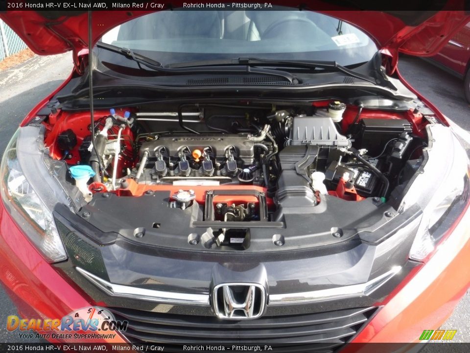 2016 Honda HR-V EX-L Navi AWD Milano Red / Gray Photo #18