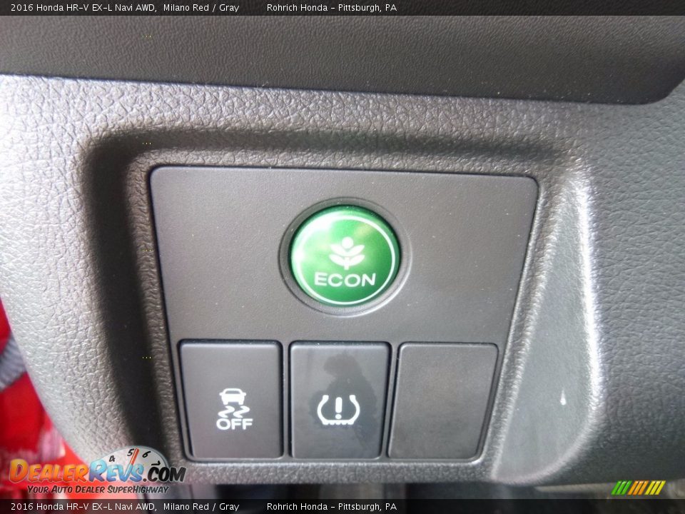 2016 Honda HR-V EX-L Navi AWD Milano Red / Gray Photo #21