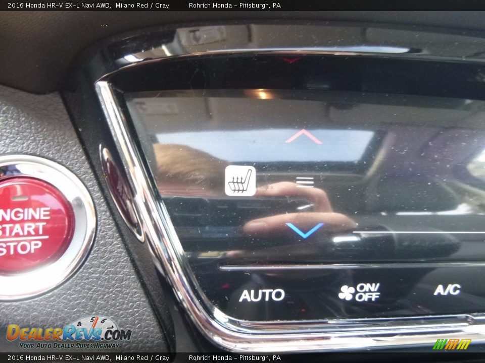 2016 Honda HR-V EX-L Navi AWD Milano Red / Gray Photo #24
