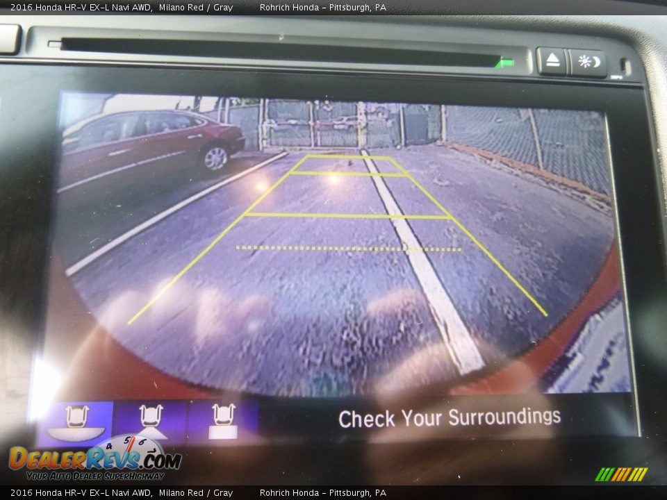 2016 Honda HR-V EX-L Navi AWD Milano Red / Gray Photo #25