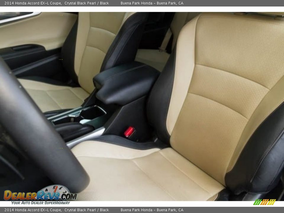 2014 Honda Accord EX-L Coupe Crystal Black Pearl / Black Photo #13