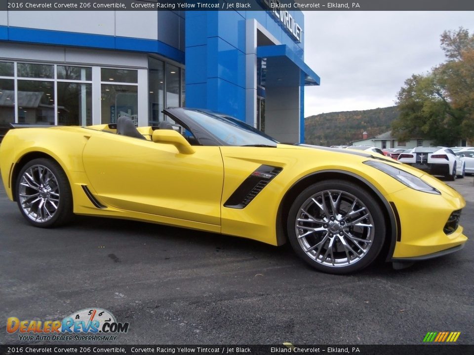 2016 Chevrolet Corvette Z06 Convertible Corvette Racing Yellow Tintcoat / Jet Black Photo #2