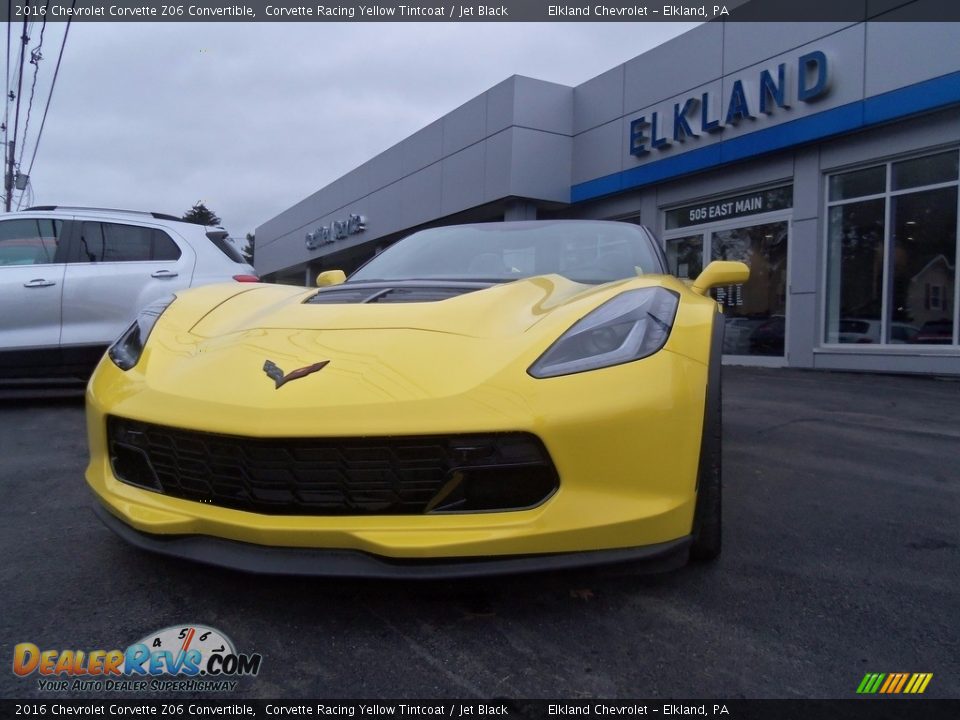 2016 Chevrolet Corvette Z06 Convertible Corvette Racing Yellow Tintcoat / Jet Black Photo #4
