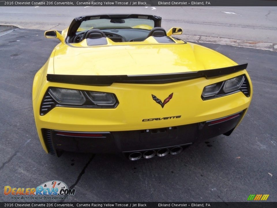 2016 Chevrolet Corvette Z06 Convertible Corvette Racing Yellow Tintcoat / Jet Black Photo #7