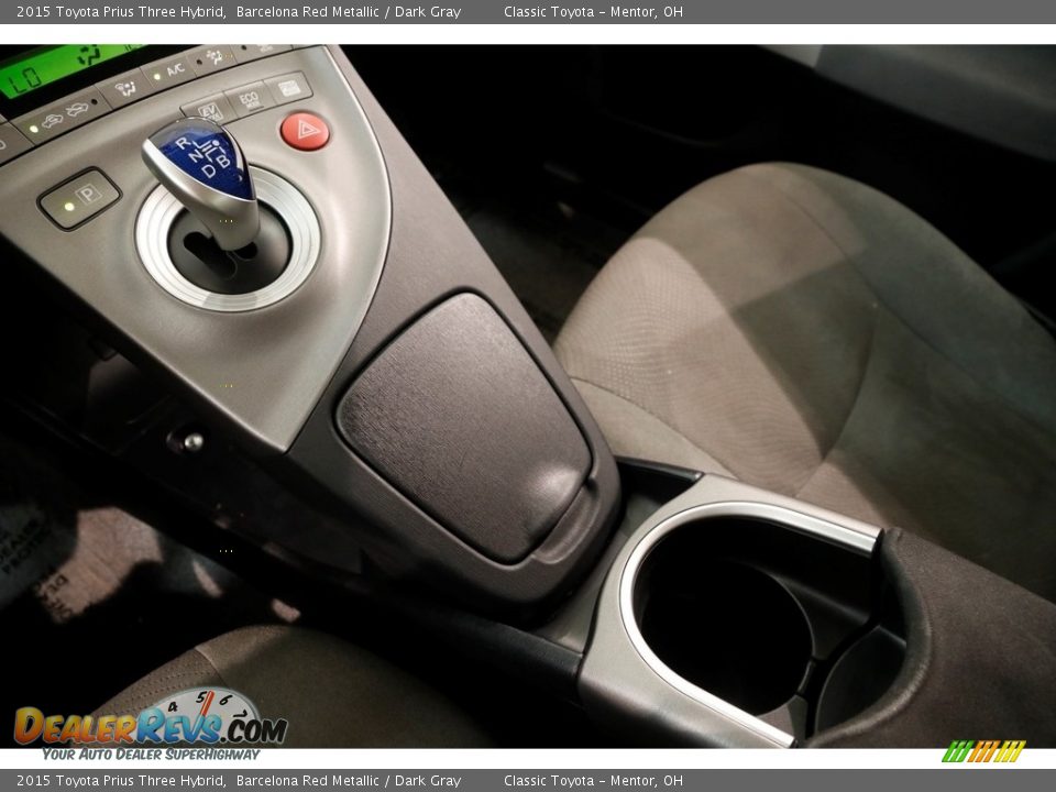 2015 Toyota Prius Three Hybrid Barcelona Red Metallic / Dark Gray Photo #13
