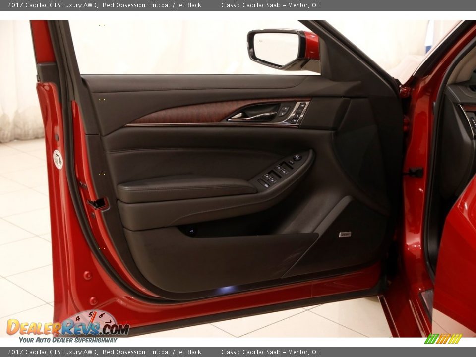 2017 Cadillac CTS Luxury AWD Red Obsession Tintcoat / Jet Black Photo #4