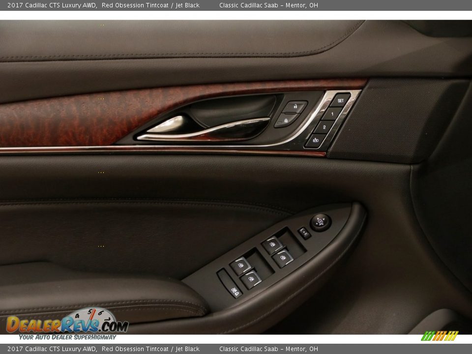 2017 Cadillac CTS Luxury AWD Red Obsession Tintcoat / Jet Black Photo #5