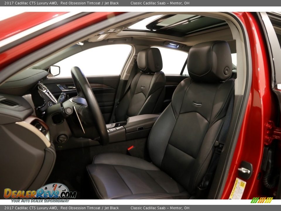 2017 Cadillac CTS Luxury AWD Red Obsession Tintcoat / Jet Black Photo #6