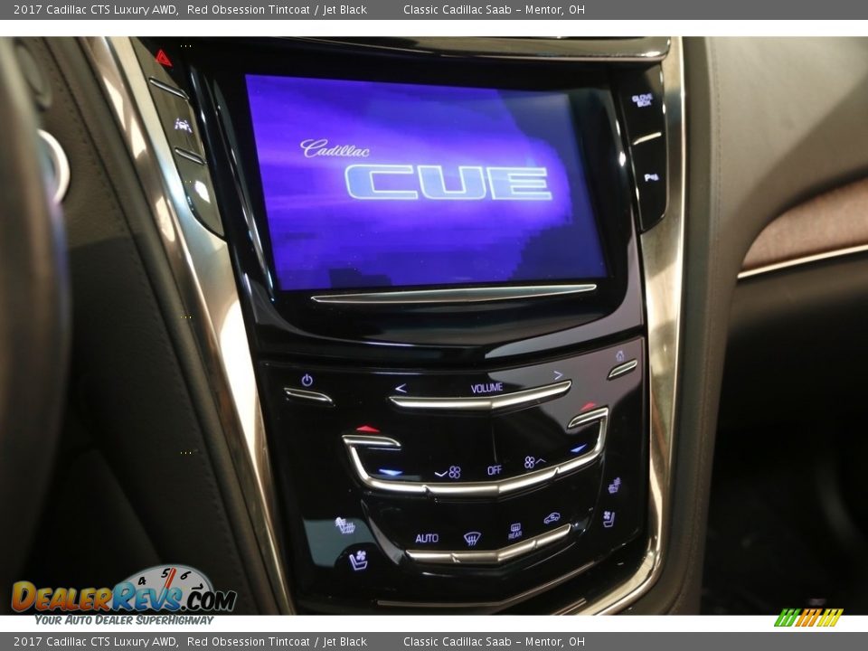 2017 Cadillac CTS Luxury AWD Red Obsession Tintcoat / Jet Black Photo #10