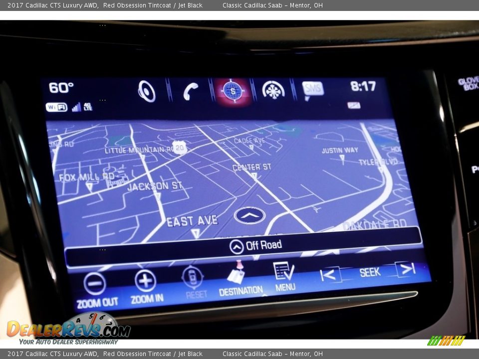 2017 Cadillac CTS Luxury AWD Red Obsession Tintcoat / Jet Black Photo #12