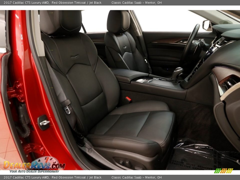 2017 Cadillac CTS Luxury AWD Red Obsession Tintcoat / Jet Black Photo #17
